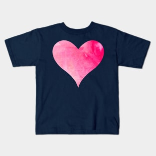 Love Pink Watercolor Kids T-Shirt